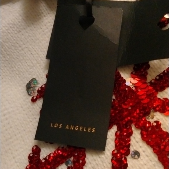 Two piece snow flake sweater and pant set size girls twelve. Beautiful vibrant. - Picture 5 of 7